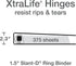 Oxford 3 Ring Binders, 1.5 Inch ONE-Touch Easy Open D Rings, 3-Sided View Binder Covers, 4 Pack (79918)