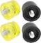 4 Pcs Rubber Hammer Replacement Striking Head, Yellow Black Plastic Mallet Tips Set for Crafts
