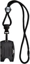 Metal Detector Friendly Lanyard with Badge Holder - 2 Card Display - Double Sided Open Face