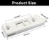 Window Latch Locks Replacement Window Parts and Hardware, Plastic Spring Loaded Sliding Window Tilt Latch for Home Window Accessories, Pack of 16 (White)