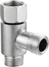Add On Tee Fitting, Stainless Steel Toilet Water Supply Line Splitter, 3/8" x 3/8" x 3/8"