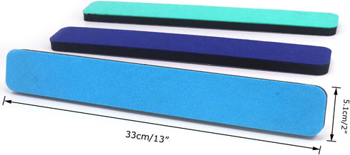 Omitfu 6Pcs 0.5 Inch 13 Inch 35 (3 Felt Bulletin Board Bar Strip Thick Self-Adhesive Pin Board Bar in Length