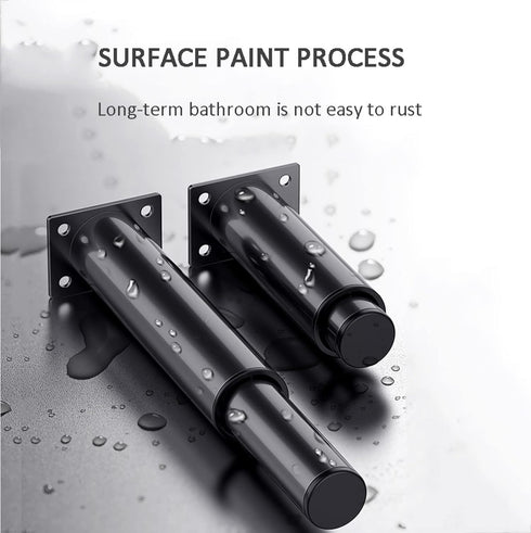 KGUDYS 4 Screws,Black-8cm(3.15in) pcs Furniture Legs,Support Feet,Height Adjustable,Replacement Sofa,TV Cabinet,Bedside