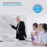 Extra Large Self-Adhesive Whiteboard Decal Sticker, 6.5 FEET Peel and Stick Wallpaper with 4 Dry Erase Markers, 17.7” X