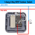 Taiss Outdoor Switch, IP66 Waterproof Switch with Red LED Indicator, 1-Gang 2-Way Light Switch