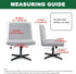 Generic 17(AA Stretch Cross Legged Office Chair CoversWide Office Chair Cover Modern Swivel Vanity Chair Slipcover