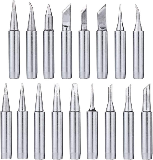 Mesee 17Pcs Soldering Iron Tips Kit, 900M Lead-Free Replacement Accessories for Various Solder Stations