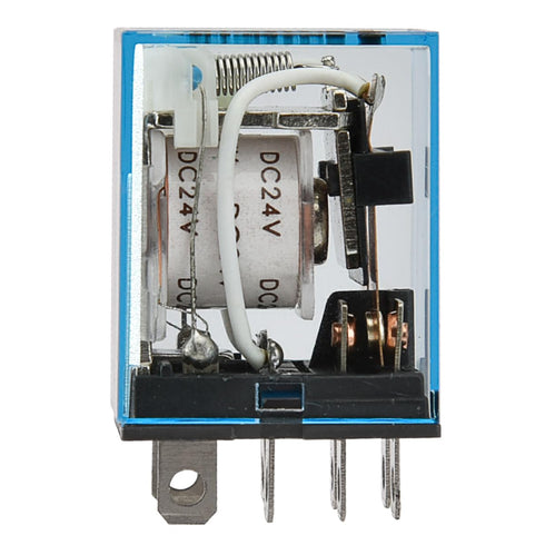 General Purpose Relay, LY2NJ, 24VDC Coil, 10A 24VDC/220VAC, DPDT with LED Indicator