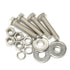 1/4-20 x 1/2" Hex Head Bolts with Hex Nuts & Washers, Fully Threaded Stainless Steel 18-8, 10 Sets
