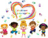 Mirabuy Play Learn & Grow Together Wall Decals Kids Inspirational Quotes Handprint Wall
