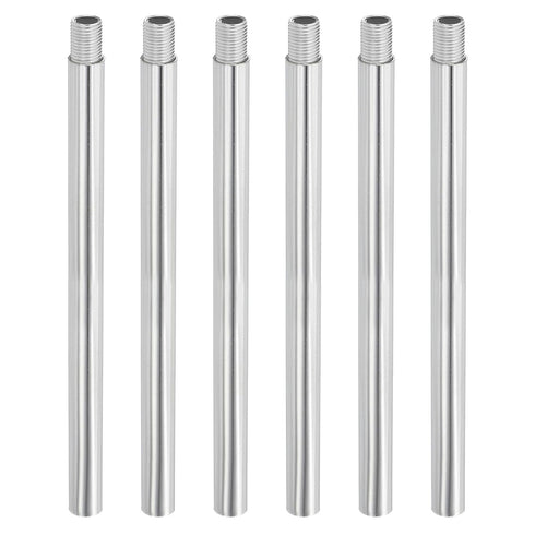 PATIKIL Threaded Extension Rod, 6 Sets 6" M10 x 1mm Fine Thread Lamp