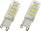 2Pcs G9 Base LED Light Bulb, 5W Non-Dimmable, Daylight White 5000K, 360 Degree Omni Beam Angle, 110V-220V