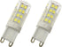 2Pcs G9 Base LED Light Bulb, 5W Non-Dimmable, Daylight White 5000K, 360 Degree Omni Beam Angle, 110V-220V