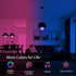 ILC G120 LED Large Globe Light Bulbs, 15W Color Changing, 150W Equivalent, E26 Base, 4.72 inch, 2 Pack