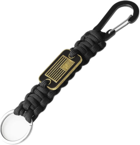 Short Keychain Lanyard for Keys, Heavy Duty Braided Clip Paracord for Wallets, Keys, Whistle, Outdoor Activities