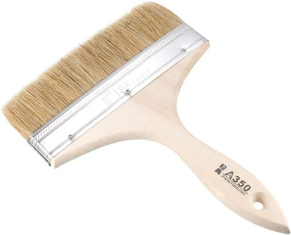 uxcell 8 Inch Chip Paint Brush with Synthetic Bristle and Wood Handle for Wall Treatment