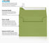 LUXPaper A2 Invitation Envelopes | Peel & Press | Avocado Green | 4 3/8" x 5 3/4" | 70lb. Text | 50 Qty