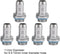 6Pcs G1/4" Barb Fitting Adapter, OD 6mm for PC Water Cooling Tube System