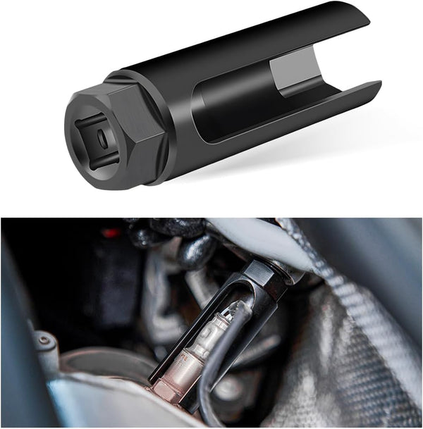 DXNQ 1/2" Drive 6-Point O2 Sensor Socket Wrench with 1/2" L-Shaped Extension