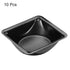 PATIKIL Square Weigh Boats, 10 Pack Plastic Medium Scale Trays for Weighing Mixing, Black