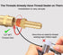 2 Pack Brass Air Hose Barb Fittings Adapter Set, 3/8" Barb to 1/4" NPT Male Pipe