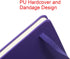YIKANGHENG Hardcover Journal Notebook, A5 PU Leather Cover, 80 Sheets (160 Pages), 8 mm Ruled Diary, Purple