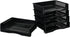 Wekioger Stackable Plastic Paper Organizer Tray, 6 Packs File Document Basket for Desk Organization