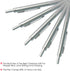 smttw 4 in 1 Multi-Function Refillable & Retractable Ballpoint Pen, Silver Metal Barrel with 0.5mm Mechanical Pencil