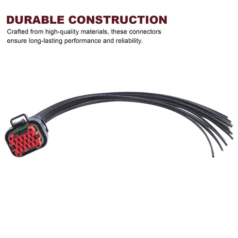 30CM (14 ECU Connector Pins, Car Waterproof AMP Automotive ECU Connector, Auto Plug Socket Universal Housing, pin)