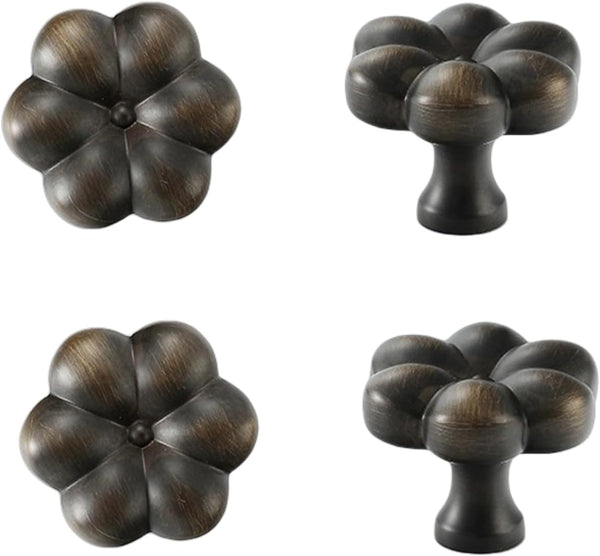 SANCHAKOU Brass Drawer Knob 2 Pack Shoe Cabinet Bedside Table Handle Wardrobe Cabinet