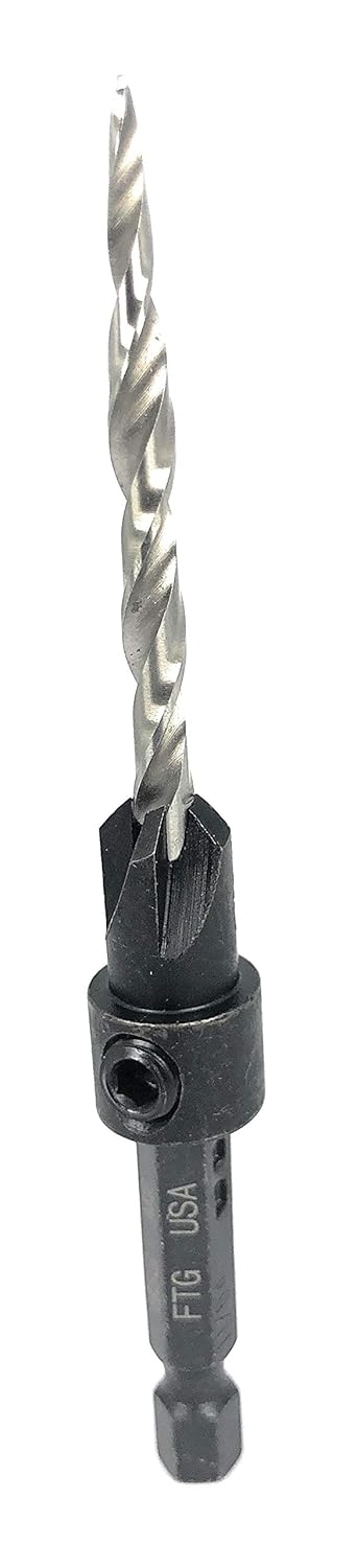 Adjustable Wood Countersink Drill Bit Set #8 (11/64") for Woodworking Projects