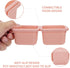 KeFanta 22 Pack Desk Drawer Organizers, Interlocking Storage with 3 Sizes for Office, Bathroom, Pink