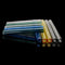 Colorful 3 Inches Long Glass Tubes, 10 Pieces, 5 Colors, 12 mm OD
