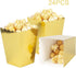 Gold Popcorn Boxes Mini Pack of 24, Paper Container for Birthday Party, Graduation, Wedding, Movie Night