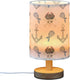 Vozoza Cartoon Pirate Skull Anchor LED Table Lamp with USB Port Night Light Bedroom Lamps for Nightstand Living Room