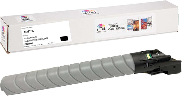 SHIKI Compatible Toner Cartridge for Konica Minolta bizhub C250i C300i C360i TN328K, Black
