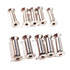 10PCS Knife Handle Bolt Rivets Scale Screw Fastener Nut Flat Hex Head Silver