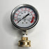 Stainless Steel 304 Liquid Filled Water Pressure Test Gauge - 0-220psi, 2-1/2" Dial Display, Oil Gauge with Female 3/4"