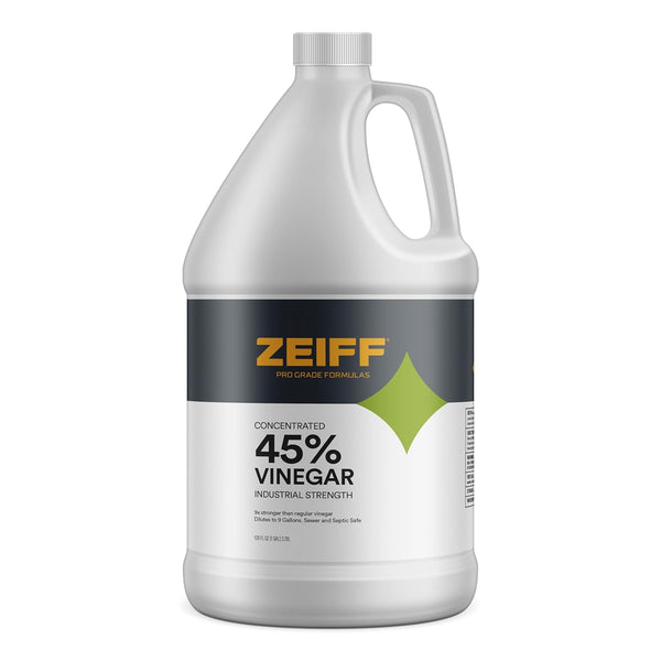Zeiff 45% Vinegar - Industrial Cleaning Vinegar for Home & Laundry, Horticultural Vinegar Concentrate, 1 Gallon