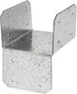 4 Pcs Silver Joist Anchor Connector Fit 4x4, 4x6, 4x8 Beam or Stud, 18 Gauge Galvanized Steel Roof Tie Header Hanger