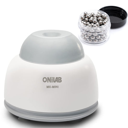 ONiLAB Mini Vortex Mixer with Touch Function for Lab Mixing, Includes 120 pcs Stainless Steel Mixing Balls