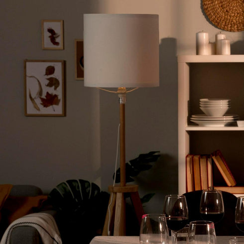 7.87" 7" HEVSTIL Lampshades Natural Linen Lampshades Bottom x High, Easy Assembly Fabric Lampshades for Table Lamps