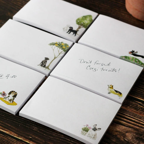 Dog Breeds Sticky Notes, 4" x 3" 50 Sheets Notepad, Gift for Dog Lovers (1, Corgi)