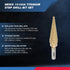 Neiko 10193A Titanium Step Bits, Unibit Set with 28 Sizes, High Speed Steel for Metal