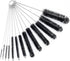 CiaraQ Bottle Cleaning Brushes, 8 Inch Nylon Tube Brush Set, Cleaner for Narrow Neck Bottles, Set of 13pcs, Black