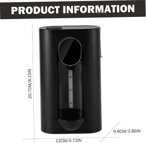 Ginwrek 540ml 3 Shot Dispenser for Alcohol Automatic Mouthwash Dispenser, Wall Mounted Mouthwash with Magnetic Cups