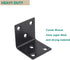 90 (40x40x40mm) Heavy Duty Stainless Steel Corner Bracket,ULIFESTAR L Shaped Shelf Bracket Degree Corner Brace Large