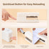 deli Desktop Stapler with Integrated Staple Remover, 45 Sheet Capacity, White Office Stapler