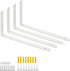 Mooche 4Pack Floating Shelf Brackets, Heavy Duty Metal L Brackets Wall Mounted Corner