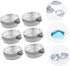 50Pcs Aluminum Foil Weighing Trays with Handle, Heavy Duty Aluminum Foil Pans for Laboratory Use and Measuring